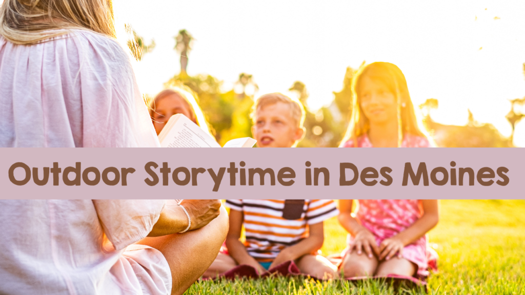 Outdoor storytime, Des Moines, Summer, reading
