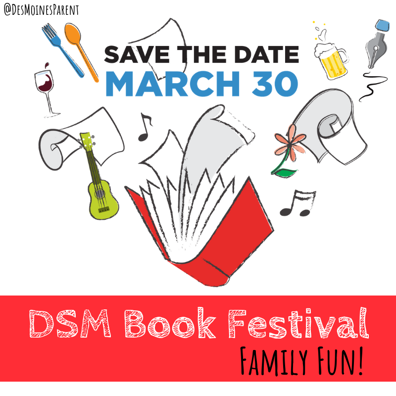 DSM Book Festival, Des Moines, family fun, Greater Des Moines Partnership