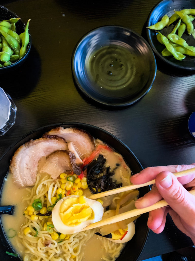 Dining with kids in Des Moines, Iowa. A review of Hama Ramen with kids. 