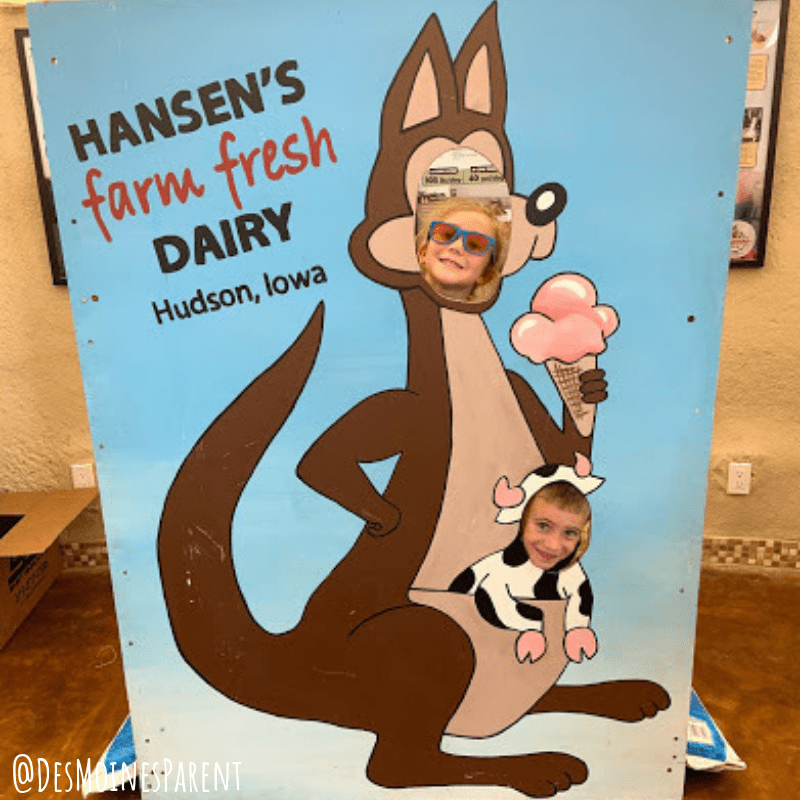 Hansen's Dairy Farm offering delicious dairy and kangaroos in Iowa. 
