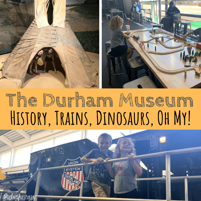 The Durham Museum located in downtown Omaha, Nebraska provides history, trains, and current exhibit all about dinosaurs.