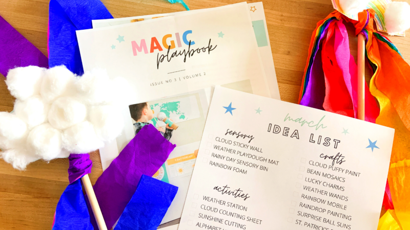 The Magic Playbook, kids crafts, diy, printables, subscription service, printable service, kids crafts, kids activities, sensory, recipes