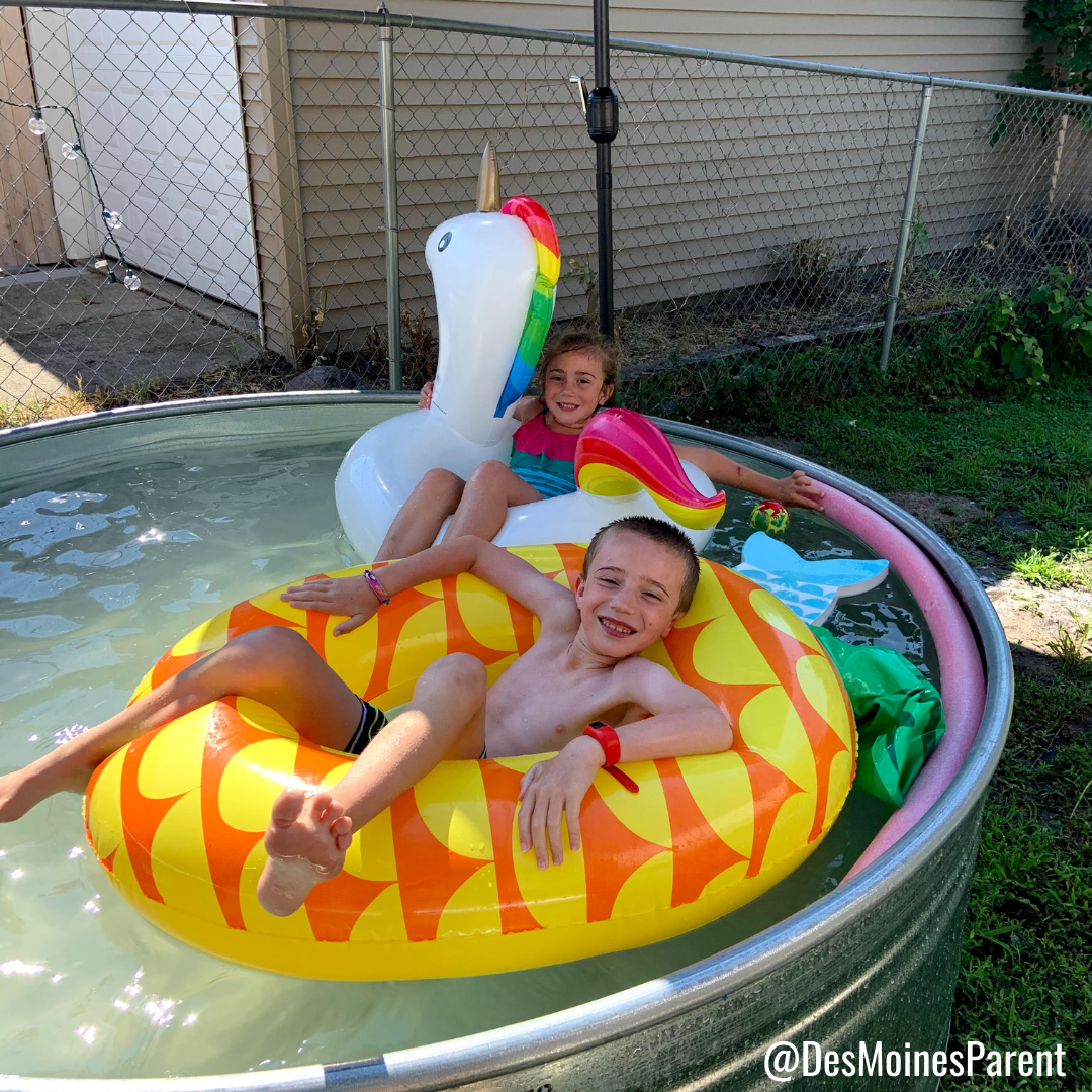 Backyard Watering Hole - DIY Stock Tank Pool - Des Moines Parent