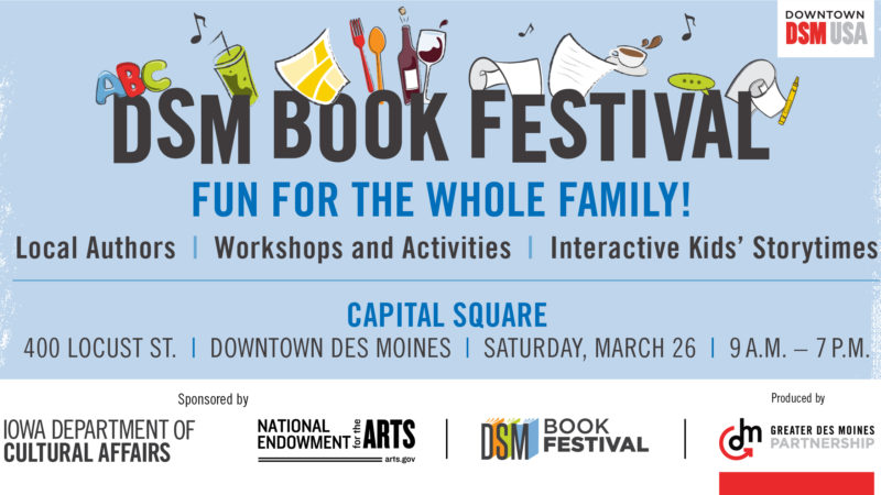 2022 DSM Book Festival, Des Moines, DSM Book Festival, downtown Des Moines