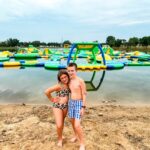 Floating Waterpark at Monticello Jellystone in Iowa