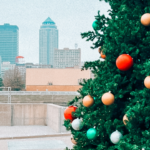 Downtown Des Moines, Winter, Christmas in Des Moines, Iowa