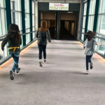 Downtown Des Moines Skywalk System with Kids