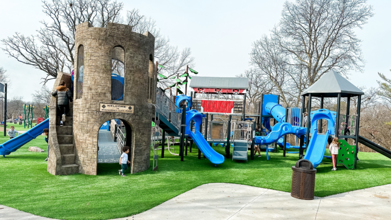 Winterset, Iowa, city park, all inclusive playground