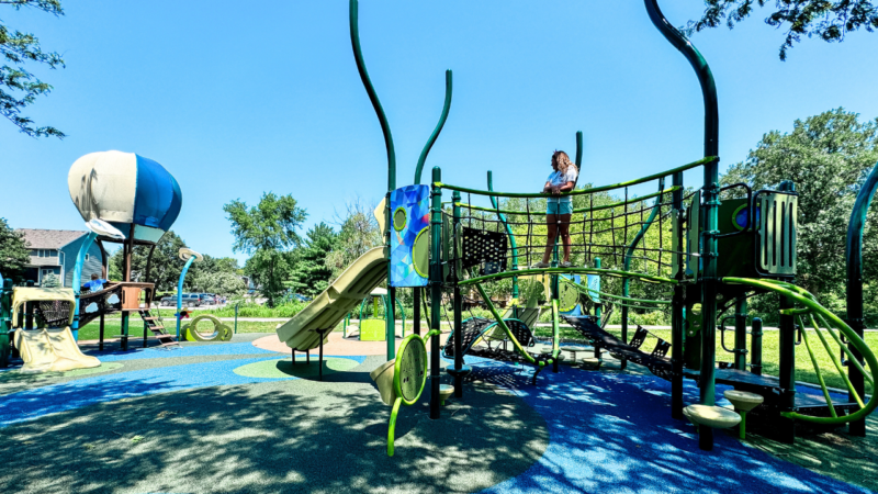 Willow Springs Park, hot air balloon, West Des Moines, Iowa, park