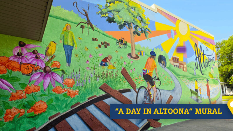 Altoona, Iowa, murals, day in Altoona